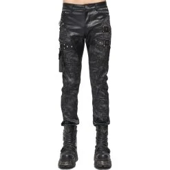 DEVIL FASHION Pantalon 'Painted Titan' Noir