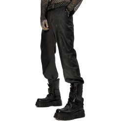 PUNK RAVE Pantalon Post Apocalyptique 'Dyrk' Gris -ALCHEMY GOTHIC shop pantalon post apocalyptique dyrk gris 5