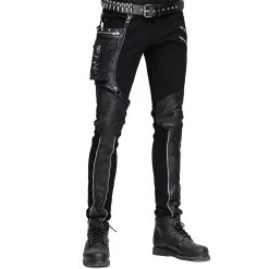 DEVIL FASHION Pantalon Pour Hommes 'Dark Punk' Noir