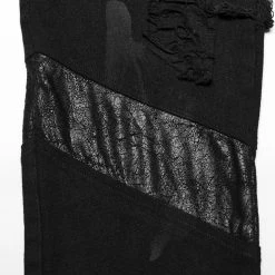 PUNK RAVE Pantalon 'Punk Broken Hole Net' Noir -ALCHEMY GOTHIC shop pantalon punk broken hole net noir 15