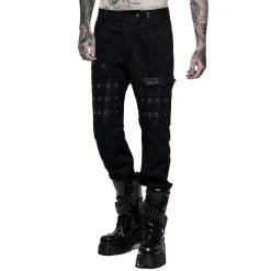 PUNK RAVE Pantalon 'Punk Simple Woven' Noir