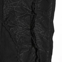 PUNK RAVE Pantalon 'Punk Spider Mesh' Noir -ALCHEMY GOTHIC shop pantalon punk spider mesh noir 12