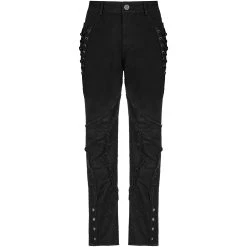 PUNK RAVE Pantalon 'Punk Spider Mesh' Noir -ALCHEMY GOTHIC shop pantalon punk spider mesh noir 7