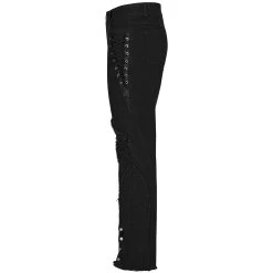 PUNK RAVE Pantalon 'Punk Spider Mesh' Noir -ALCHEMY GOTHIC shop pantalon punk spider mesh noir 9