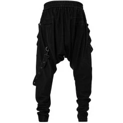 PUNK RAVE Pantalon Sagging 'Xenos' Noir -ALCHEMY GOTHIC shop pantalon sagging xenos noir 9