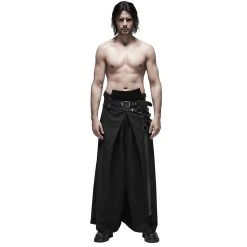 PUNK RAVE Pantalon 'Samurai' Noir -ALCHEMY GOTHIC shop pantalon samurai noir 1
