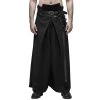 PUNK RAVE Pantalon 'Samurai' Noir 2 PUNK RAVE Pantalon 'Samurai' Noir -ALCHEMY GOTHIC shop pantalon samurai noir