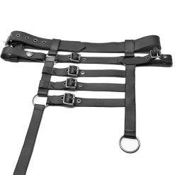 PUNK RAVE Pantalon 'Samurai' Noir -ALCHEMY GOTHIC shop pantalon samurai noir 15