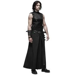 PUNK RAVE Pantalon 'Samurai' Noir -ALCHEMY GOTHIC shop pantalon samurai noir 5