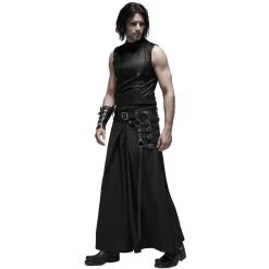 PUNK RAVE Pantalon 'Samurai' Noir -ALCHEMY GOTHIC shop pantalon samurai noir 6