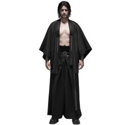 PUNK RAVE Pantalon 'Samurai' Noir -ALCHEMY GOTHIC shop pantalon samurai noir 7