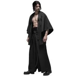PUNK RAVE Pantalon 'Samurai' Noir -ALCHEMY GOTHIC shop pantalon samurai noir 8