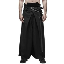 PUNK RAVE Pantalon 'Samurai' Noir -ALCHEMY GOTHIC shop pantalon samurai noir 9