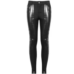 DEVIL FASHION Pantalon Skinny 'Robot Armor' Noir Pour Hommes 29 DEVIL FASHION Pantalon Skinny 'Robot Armor' Noir Pour Hommes -ALCHEMY GOTHIC shop pantalon skinny robot armor noir pour hommes 10