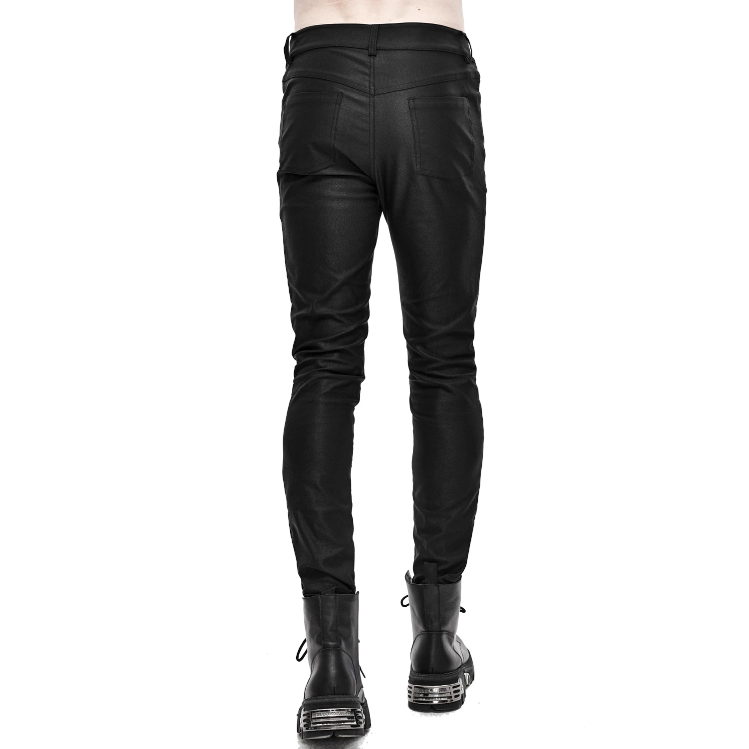 DEVIL FASHION Pantalon Skinny 'Robot Armor' Noir Pour Hommes 8 DEVIL FASHION Pantalon Skinny 'Robot Armor' Noir Pour Hommes – Image 6