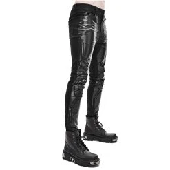 DEVIL FASHION Pantalon Skinny 'Robot Armor' Noir Pour Hommes 25 DEVIL FASHION Pantalon Skinny 'Robot Armor' Noir Pour Hommes -ALCHEMY GOTHIC shop pantalon skinny robot armor noir pour hommes 6