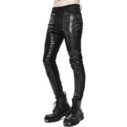 DEVIL FASHION Pantalon Skinny 'Robot Armor' Noir Pour Hommes 26 DEVIL FASHION Pantalon Skinny 'Robot Armor' Noir Pour Hommes -ALCHEMY GOTHIC shop pantalon skinny robot armor noir pour hommes 7