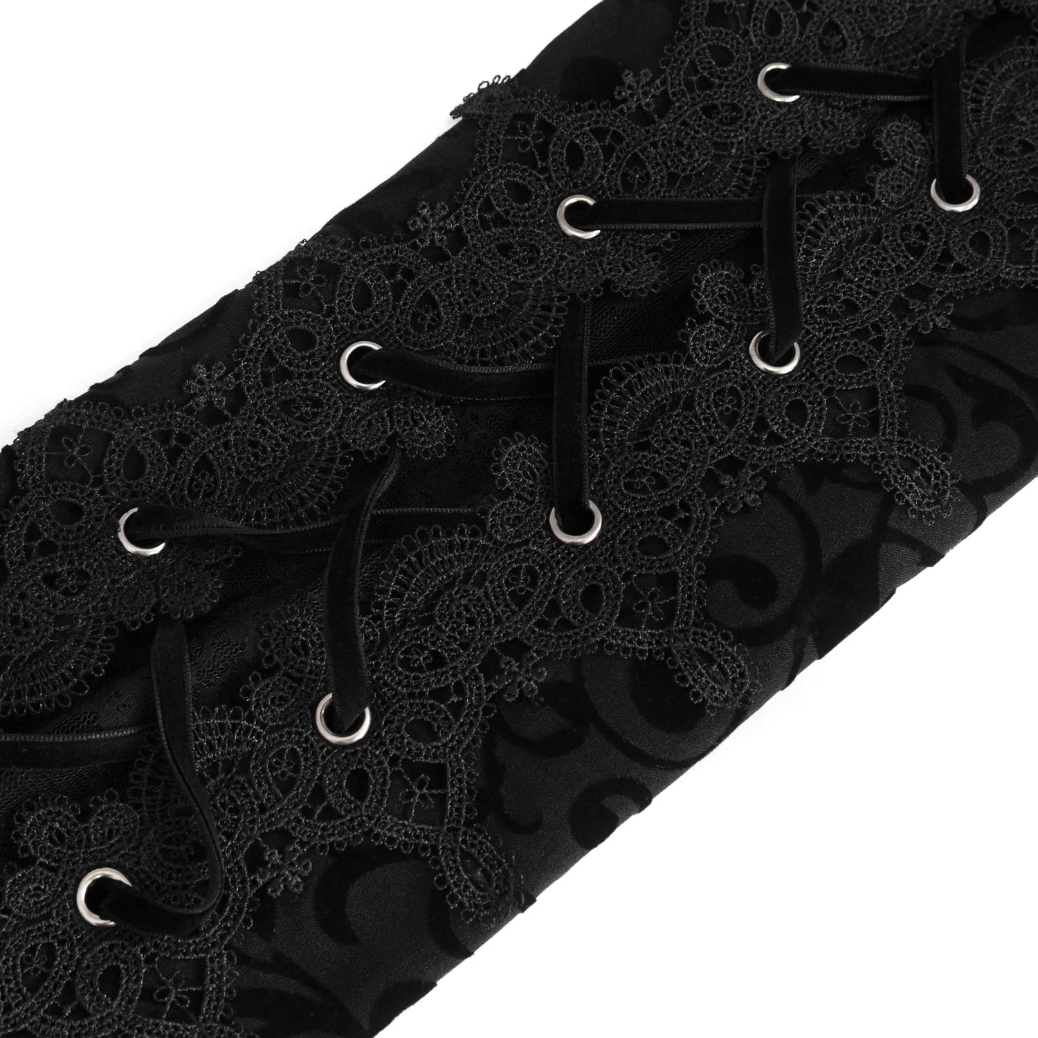 DEVIL FASHION Pantalon 'Slim Lace' Noir 17 DEVIL FASHION Pantalon 'Slim Lace' Noir – Image 15