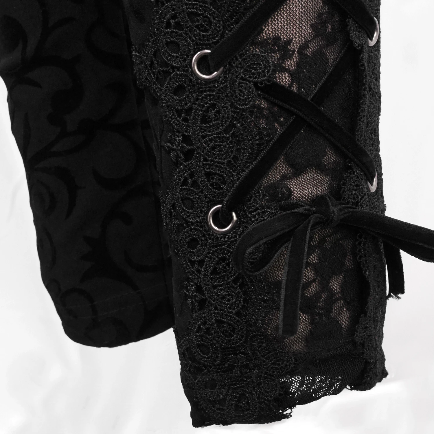 DEVIL FASHION Pantalon 'Slim Lace' Noir 19 DEVIL FASHION Pantalon 'Slim Lace' Noir – Image 17