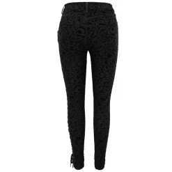 DEVIL FASHION Pantalon 'Slim Lace' Noir 28 DEVIL FASHION Pantalon 'Slim Lace' Noir -ALCHEMY GOTHIC shop pantalon slim lace noir 9