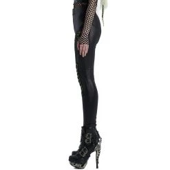 PUNK RAVE Pantalon 'Snake' Noir Et Vert Fluo 31 PUNK RAVE Pantalon 'Snake' Noir Et Vert Fluo -ALCHEMY GOTHIC shop pantalon snake noir et vert fluo 10