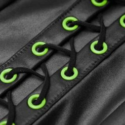 PUNK RAVE Pantalon 'Snake' Noir Et Vert Fluo 38 PUNK RAVE Pantalon 'Snake' Noir Et Vert Fluo -ALCHEMY GOTHIC shop pantalon snake noir et vert fluo 17