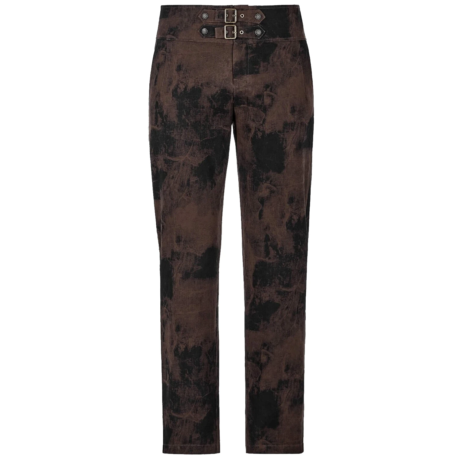 PUNK RAVE Pantalon Steampunk 'Coyote' Marron 7 PUNK RAVE Pantalon Steampunk 'Coyote' Marron – Image 5