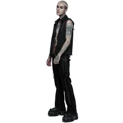 PUNK RAVE Pantalon 'Stremoth' Noir -ALCHEMY GOTHIC shop pantalon stremoth noir 2