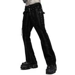 PUNK RAVE Pantalon 'Stremoth' Noir -ALCHEMY GOTHIC shop pantalon stremoth noir 6