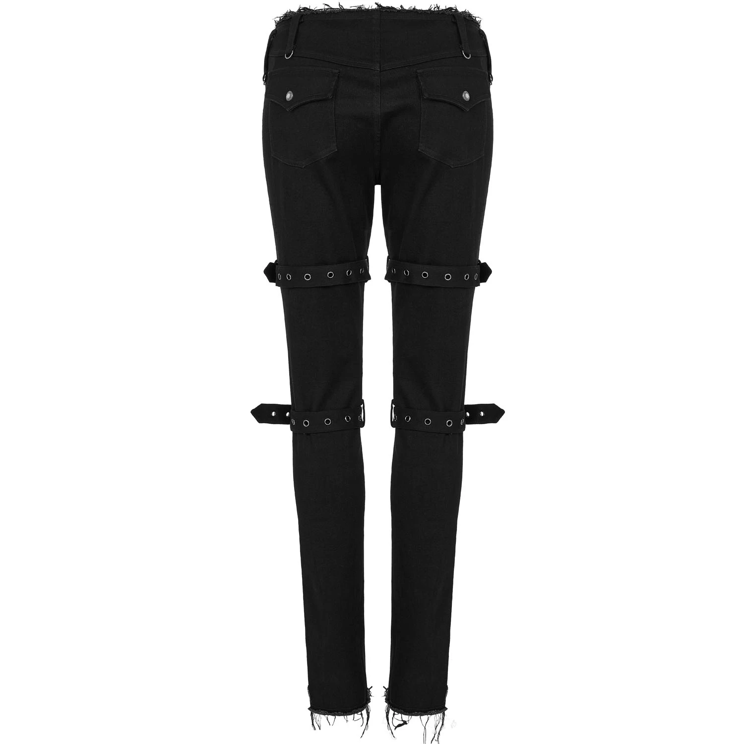 PUNK RAVE Pantalon Taille Basse 'Katell' Noir 13 PUNK RAVE Pantalon Taille Basse 'Katell' Noir – Image 11