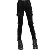 PUNK RAVE Pantalon Taille Basse 'Katell' Noir -ALCHEMY GOTHIC shop pantalon taille basse katell noir