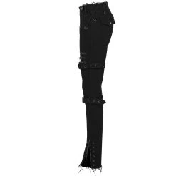 PUNK RAVE Pantalon Taille Basse 'Katell' Noir 29 PUNK RAVE Pantalon Taille Basse 'Katell' Noir -ALCHEMY GOTHIC shop pantalon taille basse katell noir 11