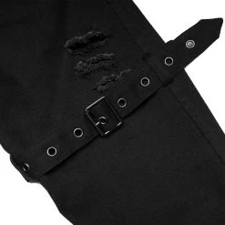 PUNK RAVE Pantalon Taille Basse 'Katell' Noir 32 PUNK RAVE Pantalon Taille Basse 'Katell' Noir -ALCHEMY GOTHIC shop pantalon taille basse katell noir 14