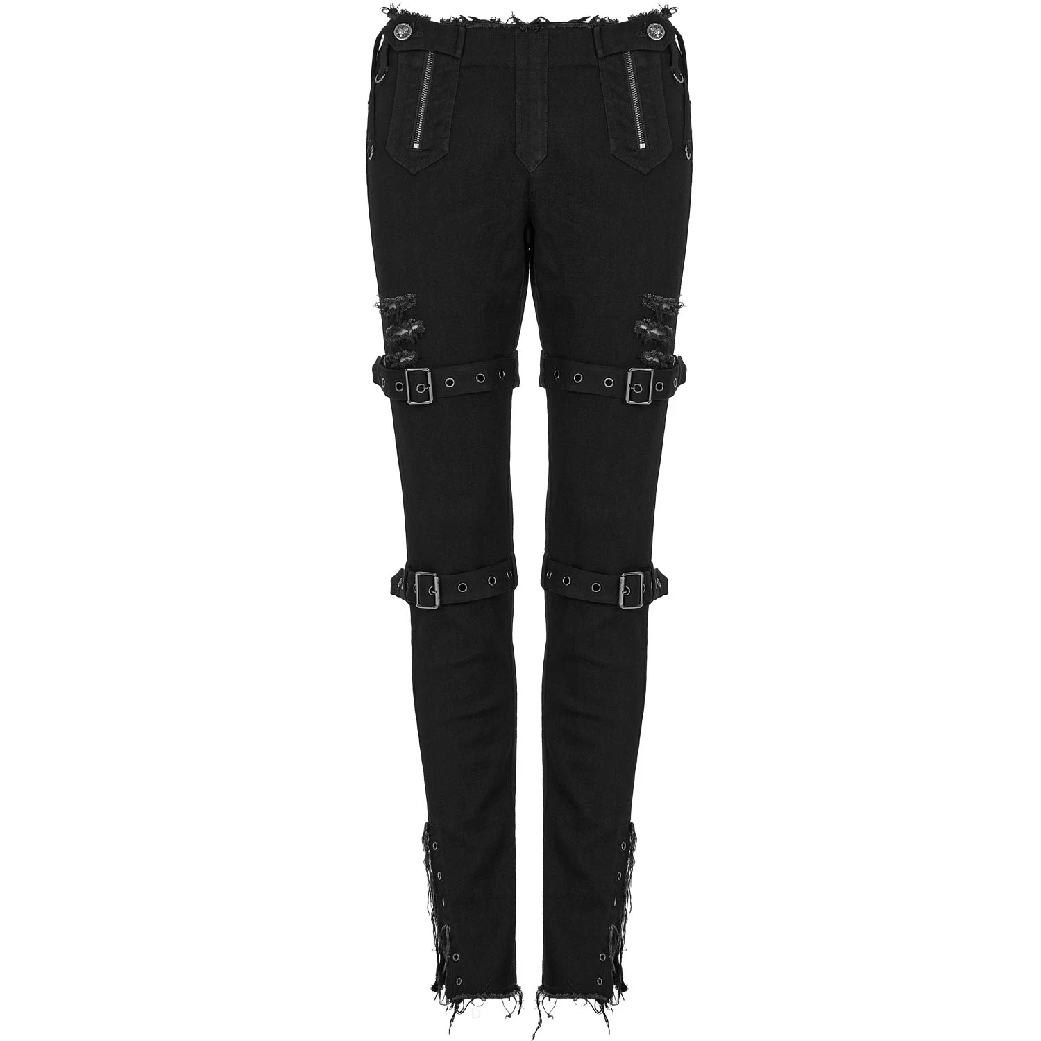PUNK RAVE Pantalon Taille Basse 'Katell' Noir 12 PUNK RAVE Pantalon Taille Basse 'Katell' Noir – Image 10