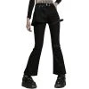 PUNK RAVE Pantalon Taille Mi Haute 'Lamia' Avec Sur-jupe Noir -ALCHEMY GOTHIC shop pantalon taille mi haute lamia avec sur jupe noir