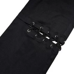 PUNK RAVE Pantalon Taille Mi Haute 'Lamia' Avec Sur-jupe Noir -ALCHEMY GOTHIC shop pantalon taille mi haute lamia avec sur jupe noir 13