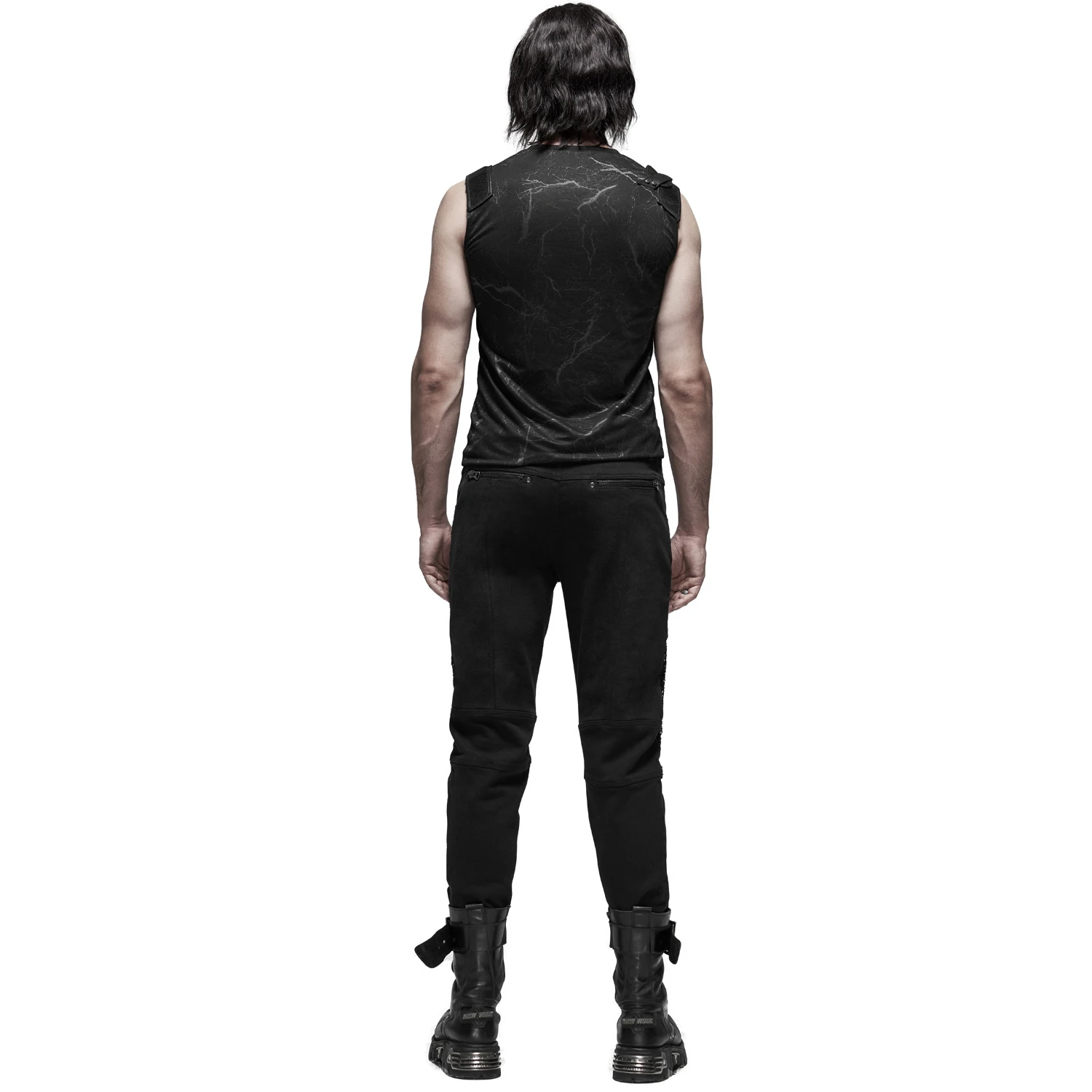 PUNK RAVE Pantalon 'Terminator' Noir 5 PUNK RAVE Pantalon 'Terminator' Noir – Image 3