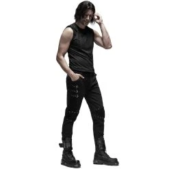 PUNK RAVE Pantalon 'Terminator' Noir 24 PUNK RAVE Pantalon 'Terminator' Noir -ALCHEMY GOTHIC shop pantalon terminator noir 4