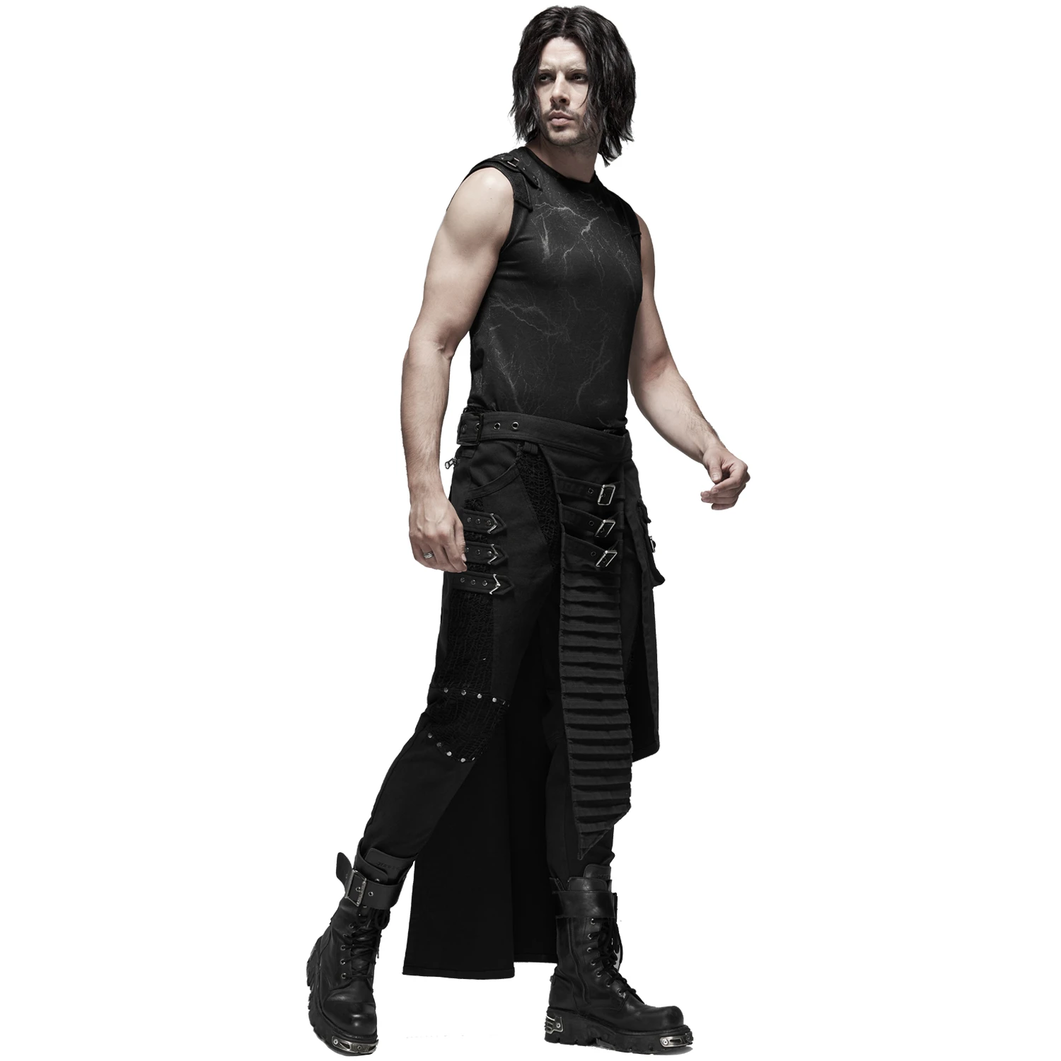 PUNK RAVE Pantalon 'Terminator' Noir 10 PUNK RAVE Pantalon 'Terminator' Noir – Image 8