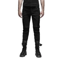 PUNK RAVE Pantalon 'Terminator' Noir 28 PUNK RAVE Pantalon 'Terminator' Noir -ALCHEMY GOTHIC shop pantalon terminator noir 8