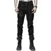 PUNK RAVE Pantalon 'The Dark Tower' Noir -ALCHEMY GOTHIC shop pantalon the dark tower noir