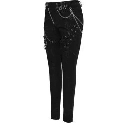 DEVIL FASHION Pantalon 'Thorne' Noir Pour Femmes 32 DEVIL FASHION Pantalon 'Thorne' Noir Pour Femmes -ALCHEMY GOTHIC shop pantalon thorne noir pour femmes 11
