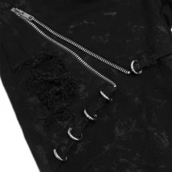 DEVIL FASHION Pantalon 'Thorne' Noir Pour Femmes 38 DEVIL FASHION Pantalon 'Thorne' Noir Pour Femmes -ALCHEMY GOTHIC shop pantalon thorne noir pour femmes 17