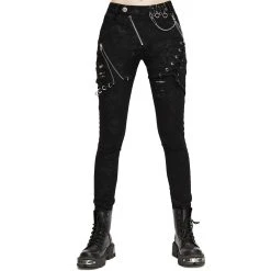 DEVIL FASHION Pantalon 'Thorne' Noir Pour Femmes
