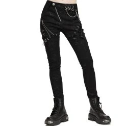 DEVIL FASHION Pantalon 'Thorne' Noir Pour Femmes 24 DEVIL FASHION Pantalon 'Thorne' Noir Pour Femmes -ALCHEMY GOTHIC shop pantalon thorne noir pour femmes 3