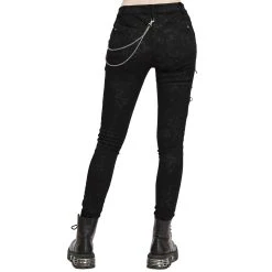 DEVIL FASHION Pantalon 'Thorne' Noir Pour Femmes 25 DEVIL FASHION Pantalon 'Thorne' Noir Pour Femmes -ALCHEMY GOTHIC shop pantalon thorne noir pour femmes 4
