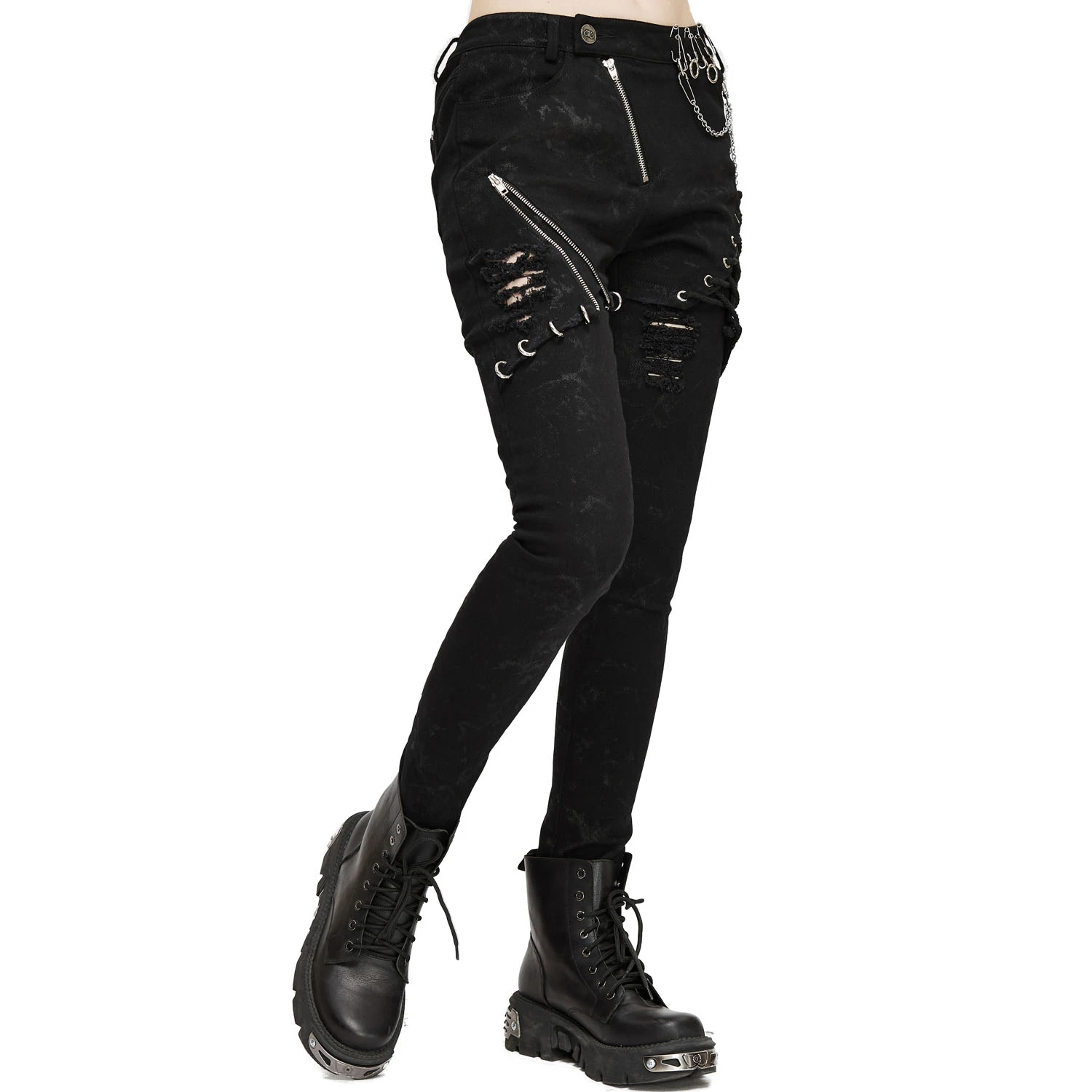 DEVIL FASHION Pantalon 'Thorne' Noir Pour Femmes 9 DEVIL FASHION Pantalon 'Thorne' Noir Pour Femmes – Image 7