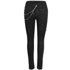 DEVIL FASHION Pantalon 'Thorne' Noir Pour Femmes 30 DEVIL FASHION Pantalon 'Thorne' Noir Pour Femmes -ALCHEMY GOTHIC shop pantalon thorne noir pour femmes 9