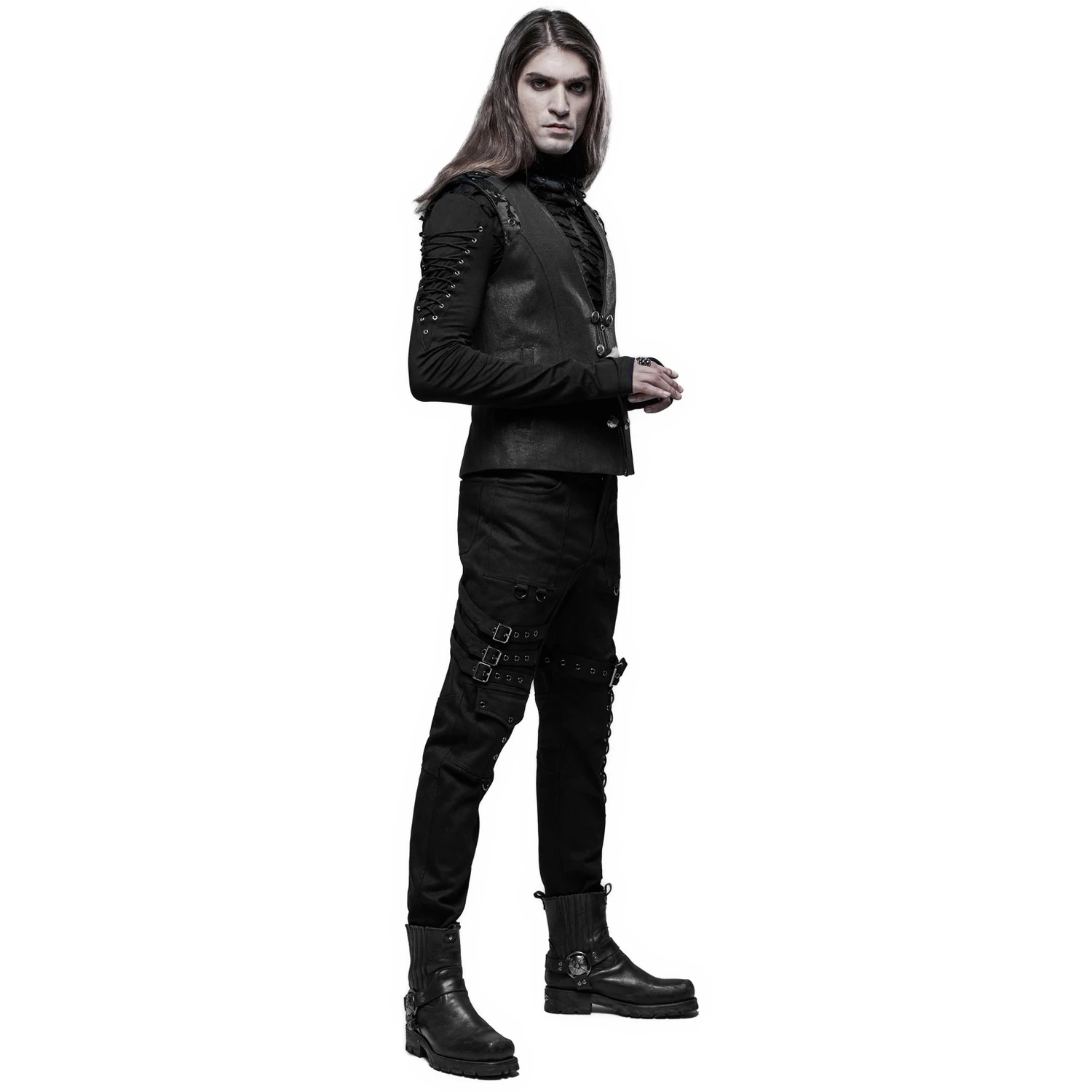 PUNK RAVE Pantalon 'Tierney' Noir 6 PUNK RAVE Pantalon 'Tierney' Noir – Image 4