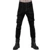 PUNK RAVE Pantalon 'Tierney' Noir Et Blanc